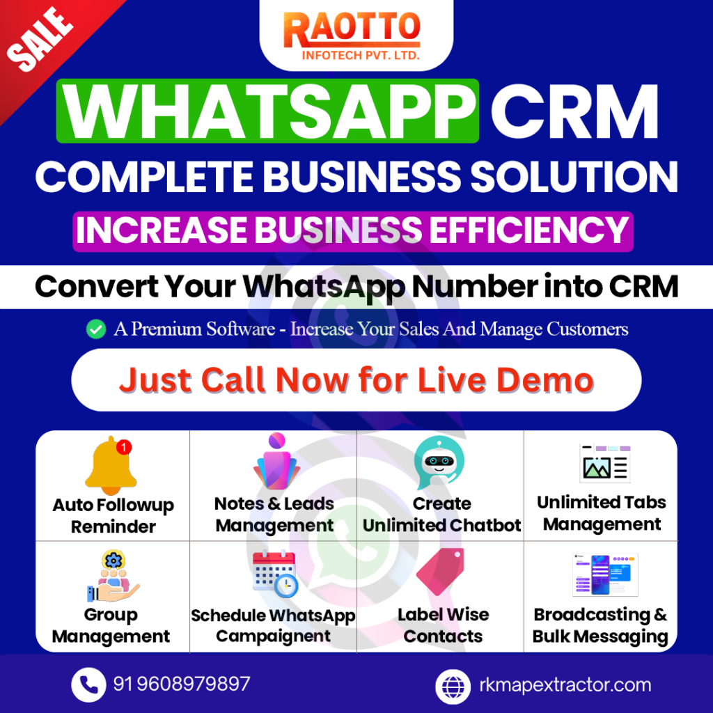 Raotto infotech Whatsapp CRM